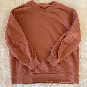 lululemon athletica terracotta crewneck sweatshirt